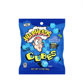 Warheads Blue Raspberry Cubes Peg Bag 1*12